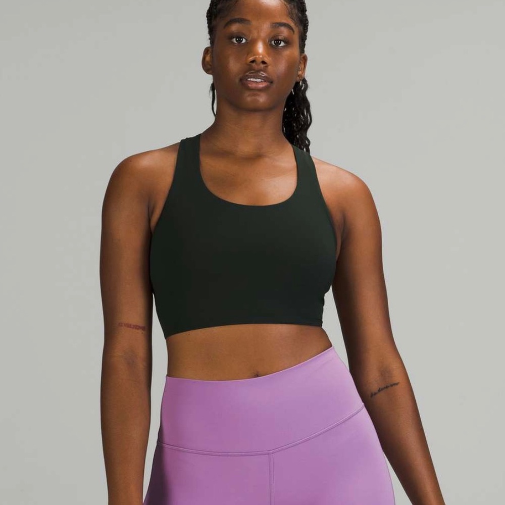 Lululemon Stash It Bra Medium Support B/C Cup Rainforest Green Size 10
